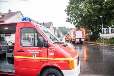 Oberboihingen: Blitz schlaegt in alte Schule ein und loest Sirene aus